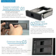 ORICO 1106SS Spazio CD-ROM HDD Mobile Rack Contenitore interno per convertitore HDD da 3,5 pollici