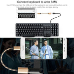 Cavo dati USB-C maschio a USB 2.0 femmina intrecciato 15 cm