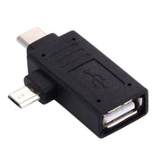 Adattatore USB-C/Tipo-C maschio + Micro USB maschio a USB 2.0 femmina, USB 2.0