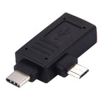Adattatore USB-C e Micro USB maschio a USB 2.0 femmina