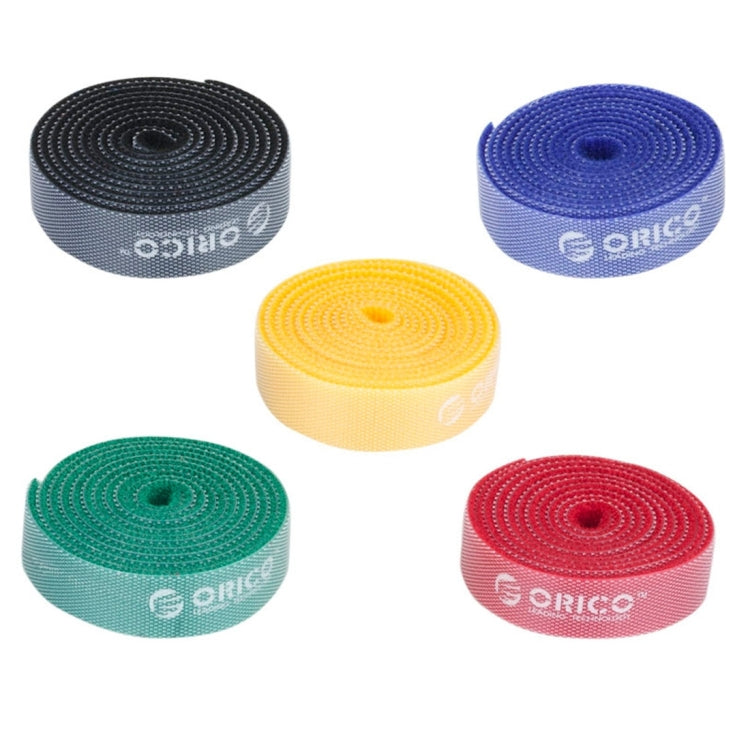 Fascette fermacavi adesive riutilizzabili 5 colori 1 m
