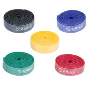 ORICO CBT-5S 5 in 1 colori Fascette fermacavi adesive riutilizzabili e divisibili con gancio e anello per cavo dati/cavo di alimentazione, lunghezza: 1 m