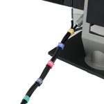Fascette fermacavi adesive riutilizzabili 5 colori 1 m