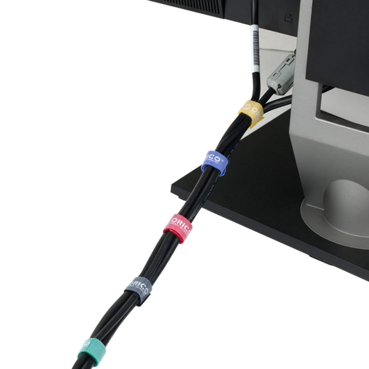 Fascette fermacavi adesive riutilizzabili 5 colori 1 m