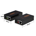Extender VGA e audio 1920x1440 HD 100 m Cat5e / 6-568B Cavo di rete Adattatore ricevitore mittente, Transmission Distance: 100m