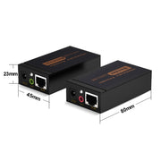 Extender VGA e audio 1920x1440 HD 100 m Cat5e / 6-568B Cavo di rete Adattatore ricevitore mittente, Transmission Distance: 100m