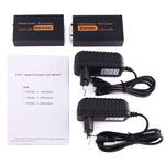 Extender VGA e audio 1920x1440 HD 100 m Cat5e / 6-568B Cavo di rete Adattatore ricevitore mittente, Transmission Distance: 100m