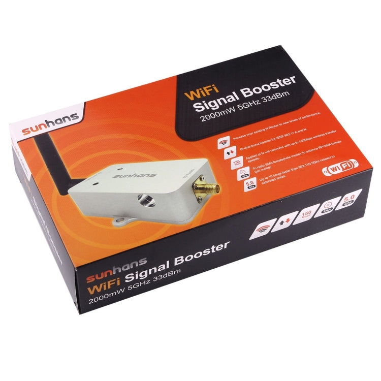 sunhans SH58Gi2000 2000mW (33dBm) 5,8GHz Ripetitore di segnale WiFi Amplificatore WiFi