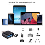 Adattatore OTG USB-C maschio a USB 2.0 femmina in plastica