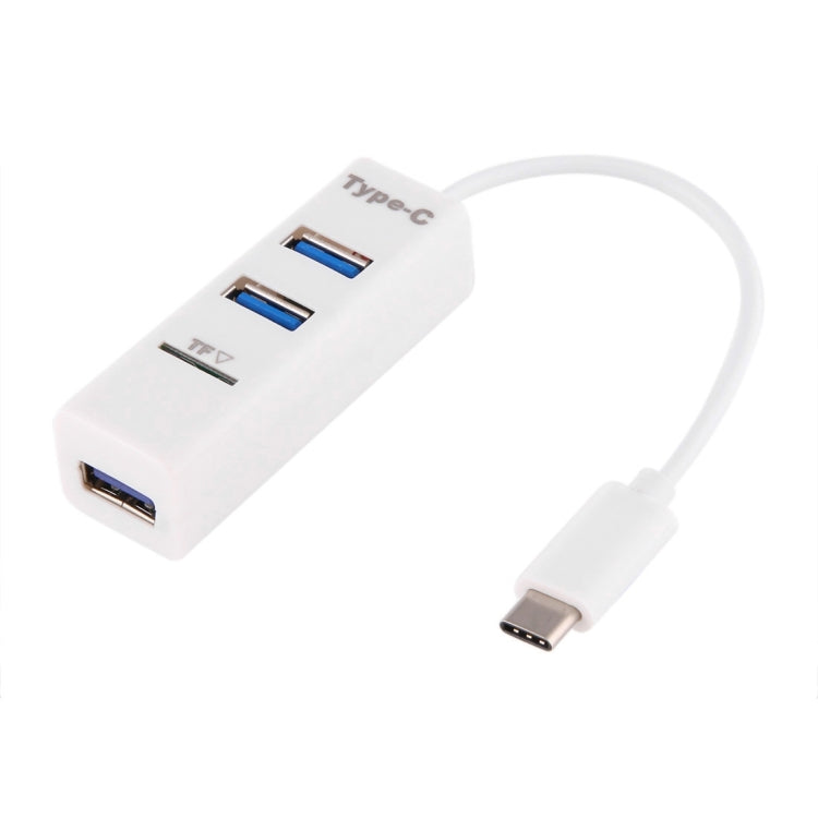 2 in 1 USB 3.1 USB-C / Type-C a USB 2.0 COMBO HUB a 3 porte + lettore di schede TF, 3 Ports USB+TF Card