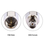 Adattatore connettore FME maschio a SMA femmina, F Male to SMA Female