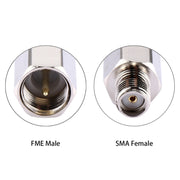 Adattatore connettore FME maschio a SMA femmina, F Male to SMA Female