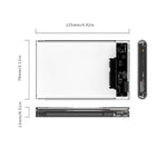 ORICO 2139U3-CR USB3.0 Custodia trasparente per disco rigido esterno per HDD/SSD SATA da 9,5 mm e 2,5 pollici, USB 3.0 (2.5 inch)