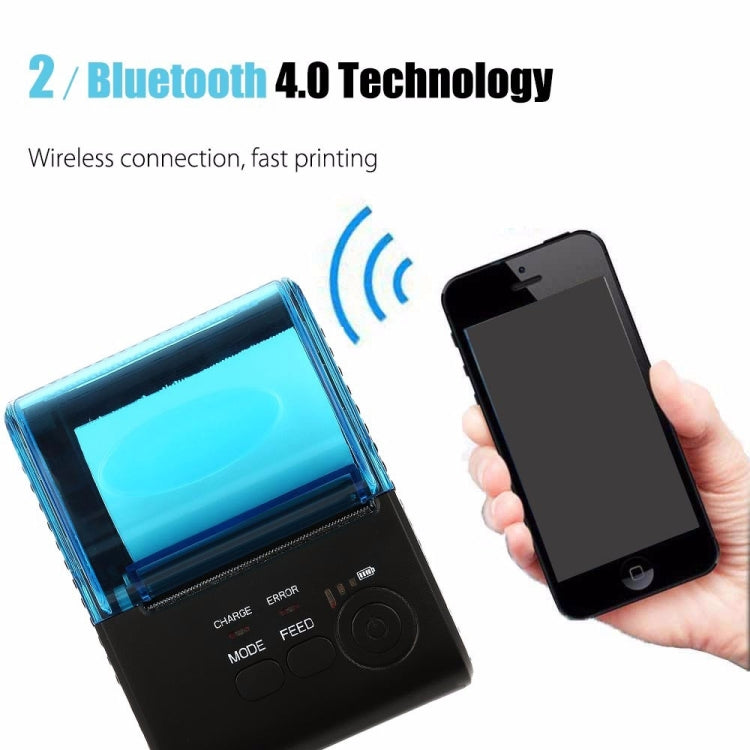 POS-5805 Stampante termica per ricevute POS Bluetooth 4.0 da 58 mm, Bluetooth POS Printer