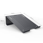 Supporto di raffreddamento in alluminio per laptop, adatto per Mac Air, Mac Pro, iPad e altri laptop da 11-17 pollici, Aluminum Stand Grey, Aluminum Stand Gold, Aluminum Stand Silver