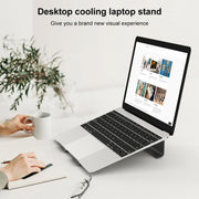Supporto di raffreddamento in alluminio per laptop, adatto per Mac Air, Mac Pro, iPad e altri laptop da 11-17 pollici, Aluminum Stand Grey, Aluminum Stand Gold, Aluminum Stand Silver
