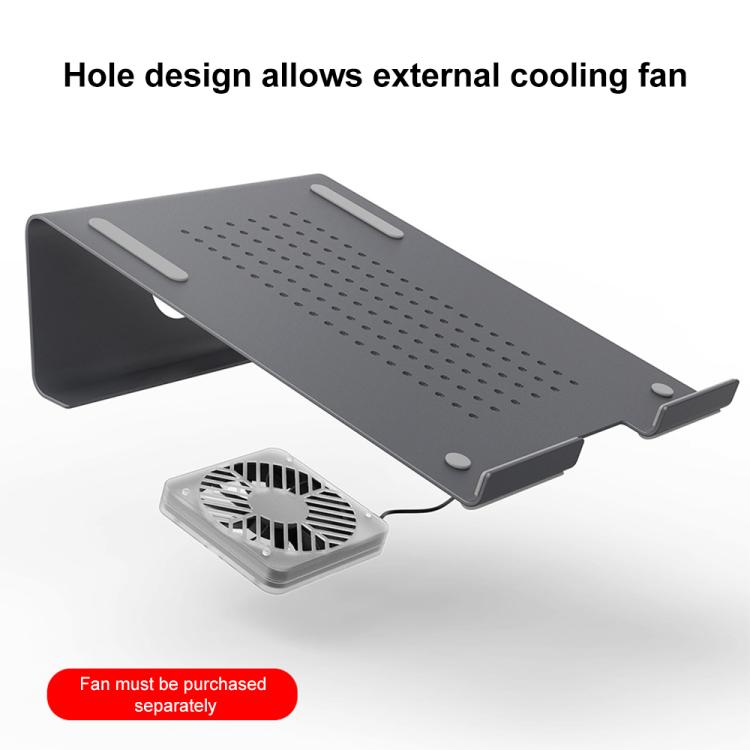 Supporto di raffreddamento in alluminio per laptop, adatto per Mac Air, Mac Pro, iPad e altri laptop da 11-17 pollici, Aluminum Stand Grey, Aluminum Stand Gold, Aluminum Stand Silver