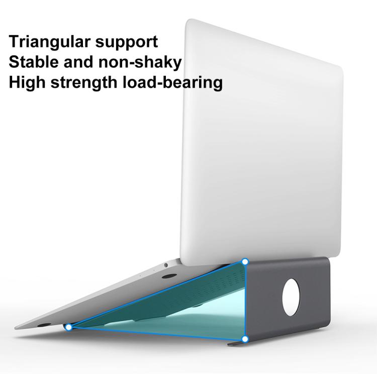 Supporto di raffreddamento in alluminio per laptop, adatto per Mac Air, Mac Pro, iPad e altri laptop da 11-17 pollici, Aluminum Stand Grey, Aluminum Stand Gold, Aluminum Stand Silver