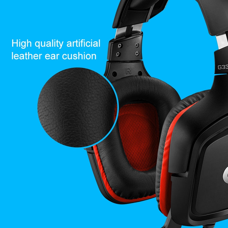 Logitech G331 Cuffie da gioco da competizione pieghevoli stereo con audio surround Dolby 7.1 con riduzione del rumore, G331