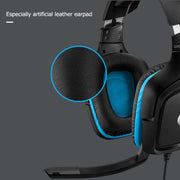 Logitech G431 Cuffie da gioco da competizione pieghevoli stereo con audio surround Dolby 7.1 con riduzione del rumore, G431