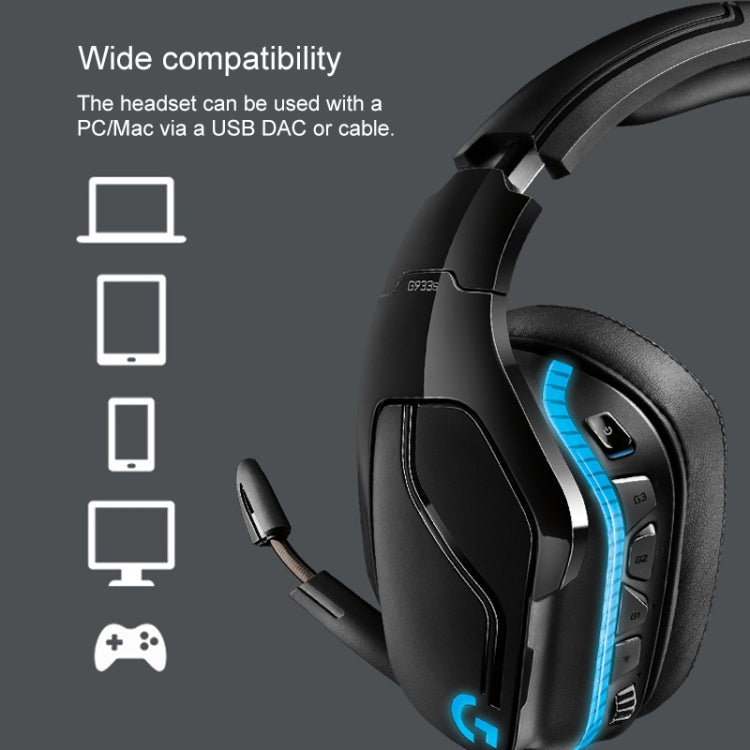 Logitech G933S Auricolare wireless dual-mode cablatoDolby 7.1 Cuffie da gioco stereo da competizione con riduzione del rumore, G933S