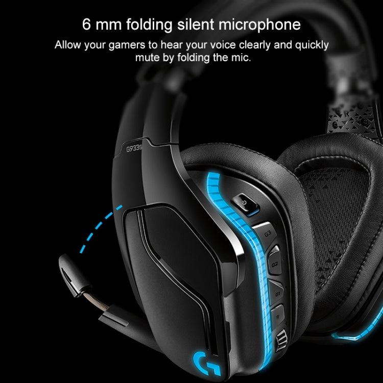 Logitech G933S Auricolare wireless dual-mode cablatoDolby 7.1 Cuffie da gioco stereo da competizione con riduzione del rumore, G933S