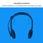 Cuffie stereo Logitech H110 con doppi connettori audio da 3,5 mm, H110