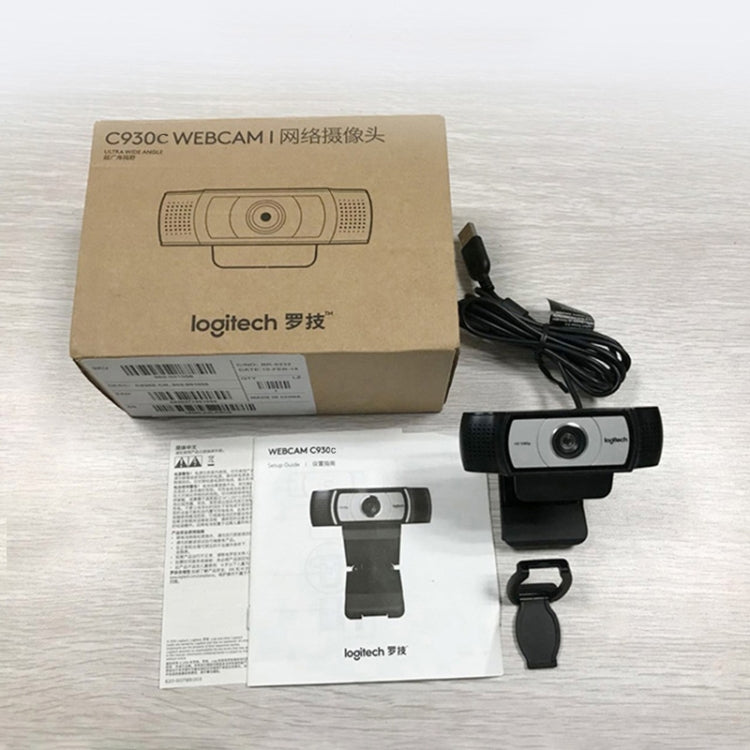 Logitech C930C 1080P 30FPS WebCam Business HD con copertura protettiva, C930C