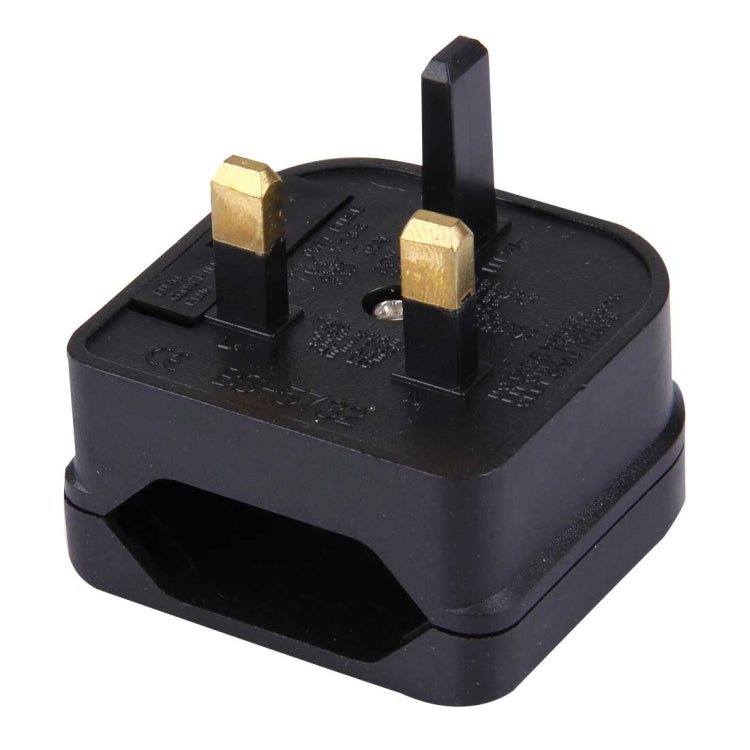 BS-5732 Portable Power Socket Travel Converter EU Plug to UK Plug with Fuse, BS-5732