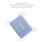 Custodia protettiva in silicone per disco rigido portatile all-inclusive antigraffio PT500 per Samsung Portable SSD T5, con prese d'aria, Black, Blue, Red, White