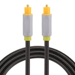 Cavo audio ottico digitale Toslink maschio-maschio da 1 m con diametro esterno 5,0 mm, Length: 1m