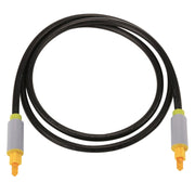Cavo audio ottico digitale Toslink maschio-maschio da 1 m con diametro esterno 5,0 mm, Length: 1m