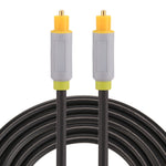 Cavo audio ottico digitale Toslink maschio-maschio da 1,5 m con diametro esterno 5,0 mm, Length: 1.5m