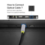 Cavo audio ottico digitale Toslink maschio-maschio da 1,5 m con diametro esterno 5,0 mm, Length: 1.5m