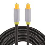 Cavo audio ottico digitale Toslink maschio-maschio da 2 m con diametro esterno 5,0 mm, Length: 2m