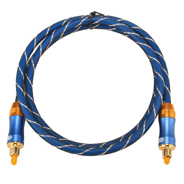 EMK LSYJ-A010 Cavo audio ottico digitale Toslink maschio a maschio con testa in metallo placcato oro OD 6,0 mm da 1 m, Length: 1m