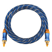 EMK LSYJ-A Cavo audio ottico digitale Toslink maschio a maschio con testa in metallo placcato oro da 1,5 m OD 6,0 mm, Length: 1.5m