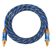 EMK LSYJ-A Cavo audio ottico digitale Toslink maschio-maschio con testa in metallo placcato oro da 2 m OD 6,0 mm, Length: 2m