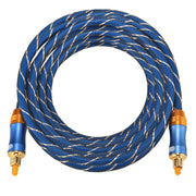 EMK LSYJ-A Cavo audio ottico digitale Toslink maschio a maschio con testa metallica placcata oro OD 6,0 mm, Length: 5m
