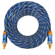 EMK LSYJ-A Cavo audio ottico digitale Toslink maschio a maschio con testa in metallo placcato oro OD 6,0 mm da 10 m, Length: 10m