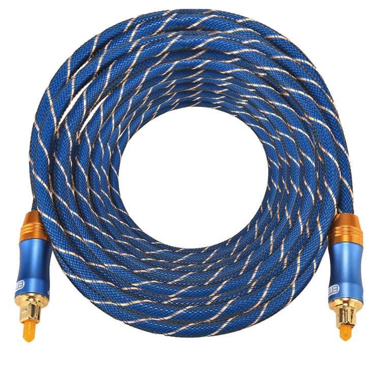 EMK LSYJ-A Cavo audio ottico digitale Toslink maschio a maschio con testa in metallo placcato oro OD 6,0 mm da 10 m, Length: 10m