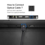 Cavo audio ottico digitale Toslink maschio-maschio EMK da 1 m con diametro esterno di 4,0 mm, Length: 1m