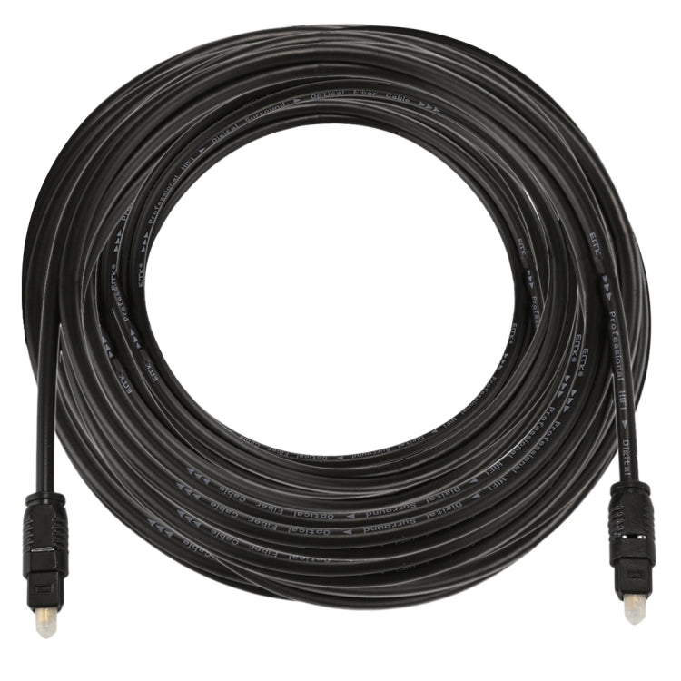 Cavo audio ottico digitale Toslink maschio-maschio EMK da 10 m con diametro esterno di 4,0 mm, Length: 10m