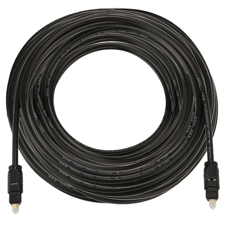 Cavo audio ottico digitale Toslink maschio-maschio EMK da 15 m con diametro esterno di 4,0 mm, Length: 15m