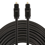 Cavo audio ottico digitale Toslink maschio-maschio EMK da 20 m, diametro esterno 4,0 mm, Length: 20m