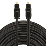 Cavo audio ottico digitale Toslink maschio-maschio EMK da 25 m con diametro esterno di 4,0 mm, Length: 25m
