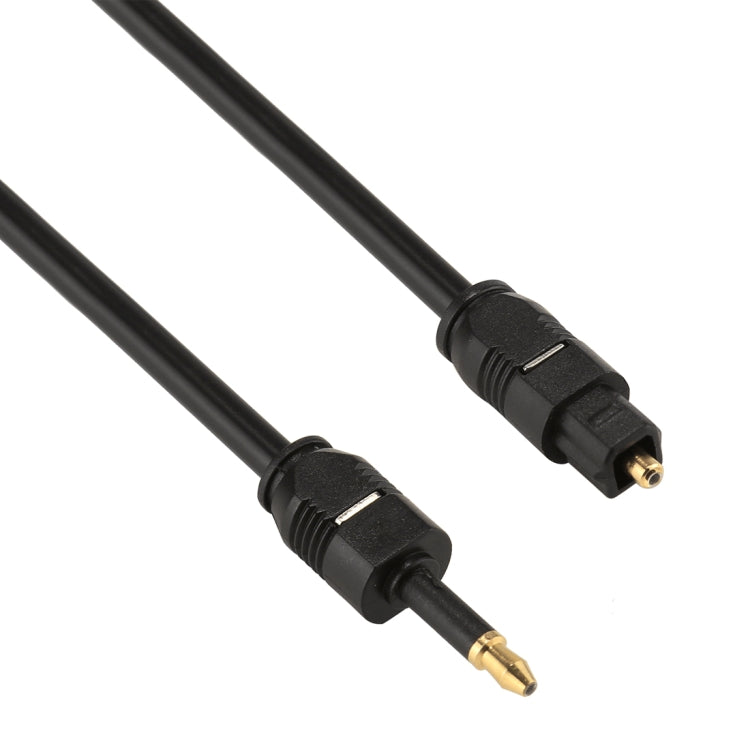 Cavo audio ottico digitale Toslink maschio da 1 m con diametro esterno di 4,0 mm a Mini Toslink maschio da 3,5 mm, 1m