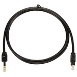 Cavo audio ottico digitale Toslink maschio da 1 m con diametro esterno di 4,0 mm a Mini Toslink maschio da 3,5 mm, 1m