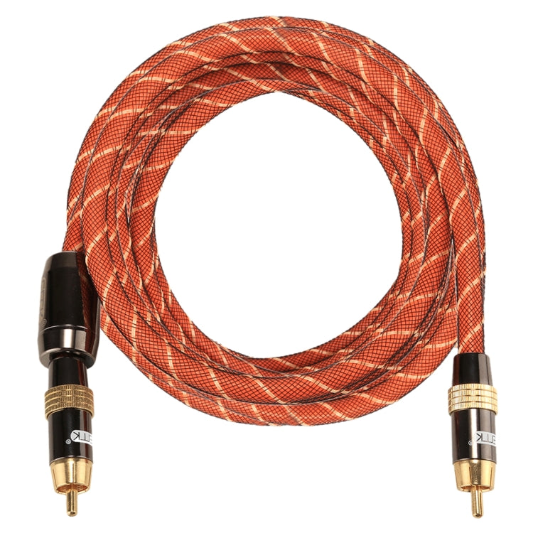 EMK TZ/A 3m OD8.0mm Testa metallica placcata oro RCA a RCA Cavo di interconnessione coassiale digitale Cavo RCA audio/video, Length: 3m