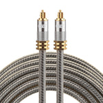 EMK YL-A 3m OD8.0mm Testa metallica placcata oro Toslink maschio a maschio Cavo audio ottico digitale, Length: 3m